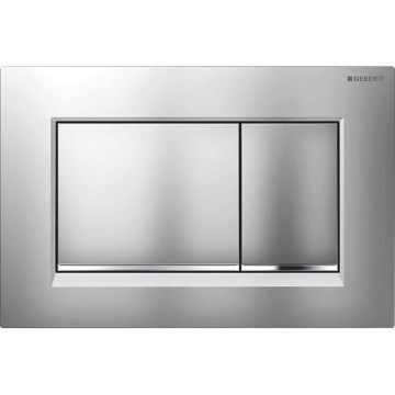Geberit 115.883.JQ.1 - Plaque de commande Sigma30 24,6x16,4 cm chrome mat/chrome brillant