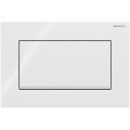Geberit 115.893.KJ.1 - Plaque de commande Sigma30 24,6x16,4 cm blanche/chrome brillant