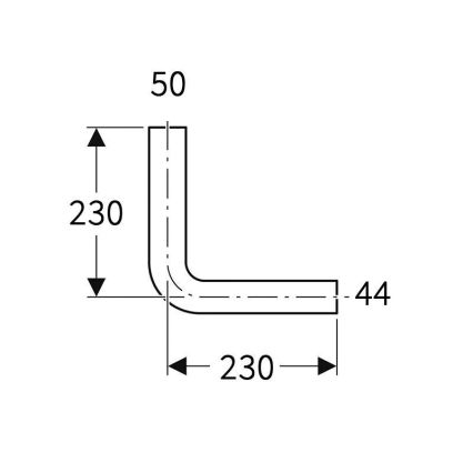 Geberit 118.003.11.1 - Coude de chasse d'eau 90° blanc alpin