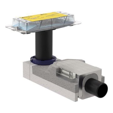Geberit 154.150.00.1 - Kit de montage pour installation en gros œuvre pour caniveaux de douche CleanLine 90-220 mm