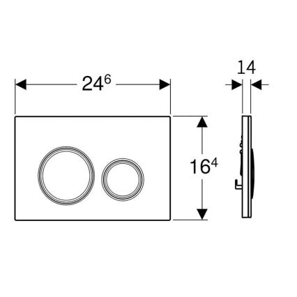 Geberit 243.905.00.1 - Vanne de restriction pour coude de chasse d'eau