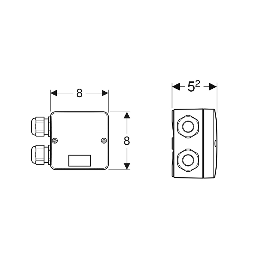 Geberit 244.120.00.1 - Boîte de connexion combinée