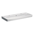 Geberit 500.253.01.1 - Lavabo double suspendu Smyle Square 120x48 cm céramique/blanc