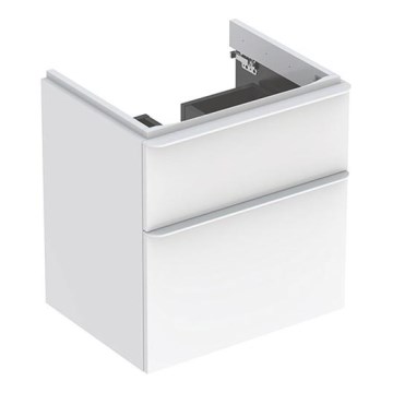 Geberit 500.352.00.1 - Meuble sous-lavabo Smyle Square 59 x 62 x 47 cm blanc