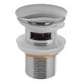 Gedy - Bonde de lavabo à clapet CLICK-CLACK Ø 6,6 cm finition chrome brillant