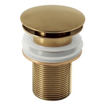 Gedy - Bonde de lavabo Clic-clac Ø 6,6 cm dorée