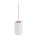 Gedy - Brosse de toilette sur pied NINFEA blanc/bambou