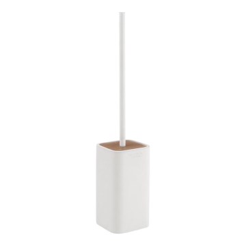 Gedy - Brosse de toilette sur pied NINFEA blanc/bambou