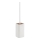 Gedy - Brosse de toilette sur pied NINFEA blanc/bambou