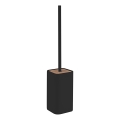 Gedy - Brosse de toilette sur pied NINFEA noir/bambou