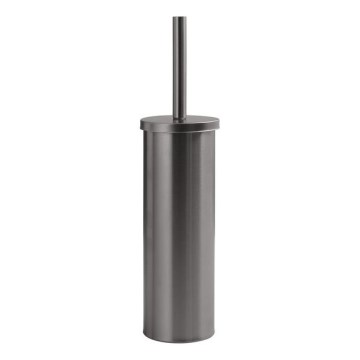Gedy - Brosse WC sur pied SCOPINO gris métallisé