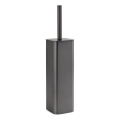 Gedy - Brosse WC sur pied SCOPINO gris métallisé