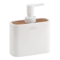Gedy - Distributeur de savon NINFEA blanc/bambou