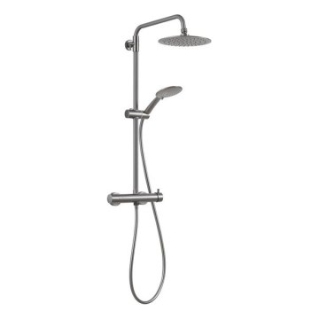 Gedy - Ensemble de douche STAR PLUS avec mitigeur, gris métallisé