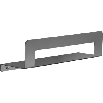 Gedy - Étagère avec porte-serviettes CLEO 30 cm gris métallisé