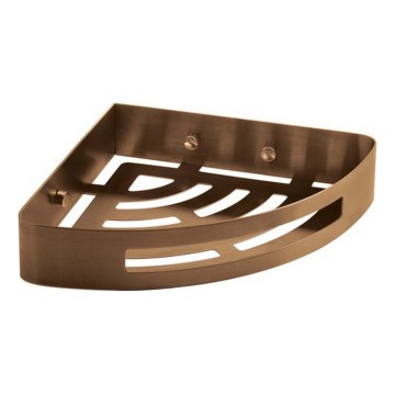Gedy - Étagère d'angle pour douche PIRENEI bronzée