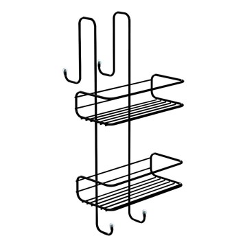 Gedy - Étagère murale pour douche CHROM LINE 49x24 cm noir mat