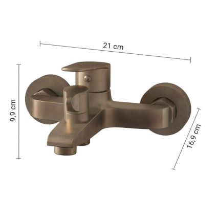 Gedy - Mitigeur de baignoire COMO en bronze