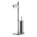 Gedy - Porte-papier et porte-brosse de toilettes HIBISCUS chrome brillant