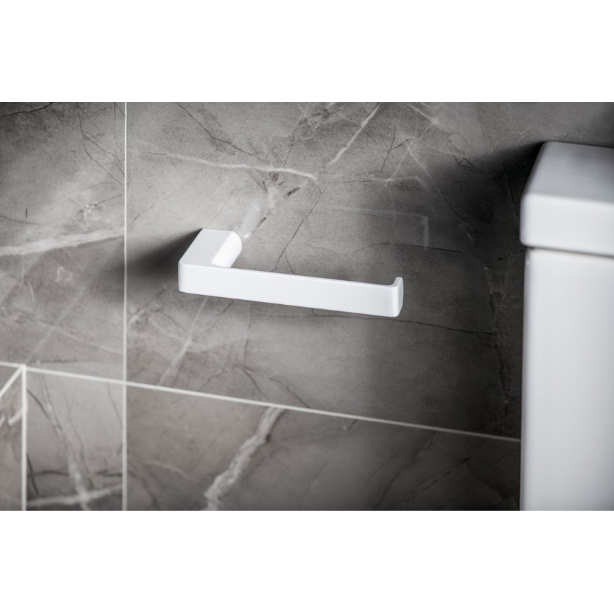 Gedy - Porte-papier toilette PIRENEI blanc mat