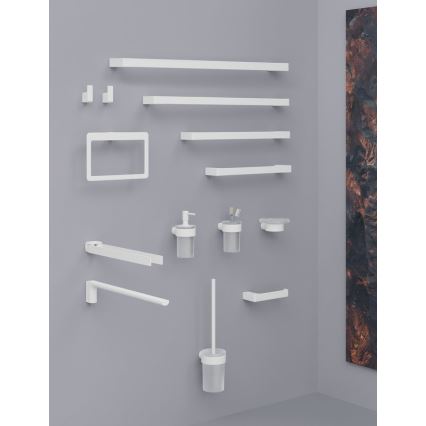 Gedy - Porte-rouleau de papier toilette PIRENEI blanc mat