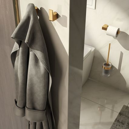 Gedy - Porte-rouleau de papier toilette PIRENEI doré