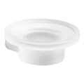 Gedy - Porte-savon mural PIRENEI en verre opalin / blanc mat