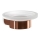 Gedy - Porte-savon mural PIRENEI en verre opalin/bronze