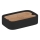 Gedy - Porte-savon NINFEA noir/bambou