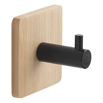Gedy - Porte-serviettes autocollant HIMALAYA noir/bambou