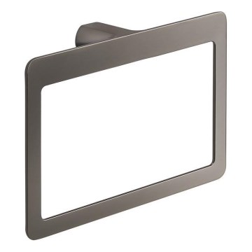 Gedy - Porte-serviettes mural PIRENEI 15 x 23 cm gris métallisé