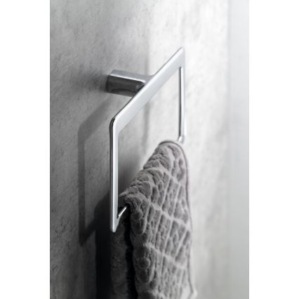 Gedy - Porte-serviettes mural PIRENEI 15x23 cm chrome brillant
