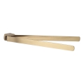 Gedy - Porte-serviettes mural PIRENEI 35,9 cm, finition dorée mate