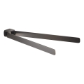 Gedy - Porte-serviettes mural PIRENEI 35,9 cm gris métallisé