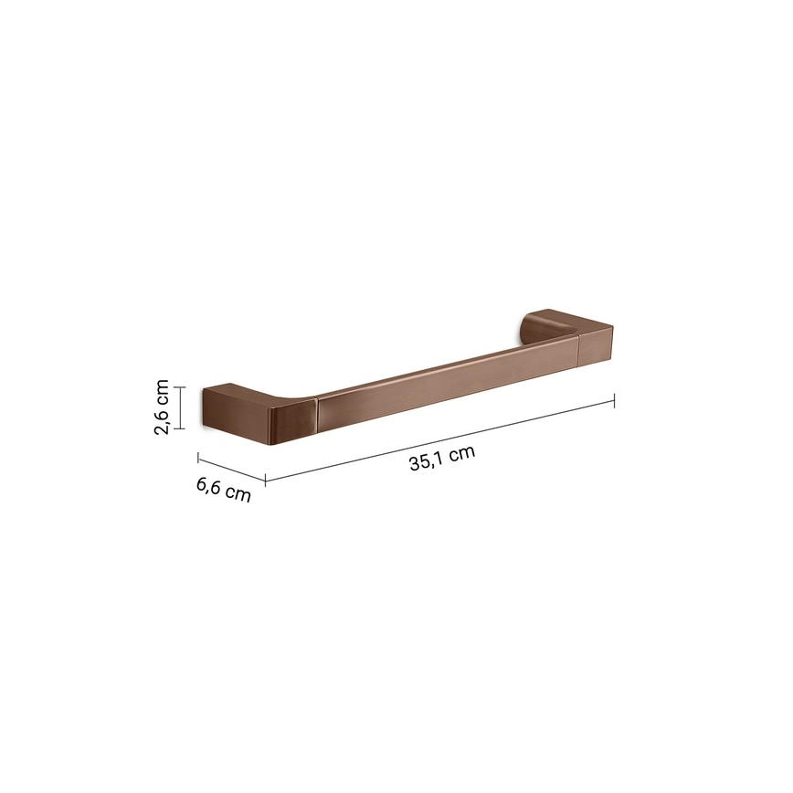 Gedy - Porte-serviettes mural PIRENEI 35 cm bronze