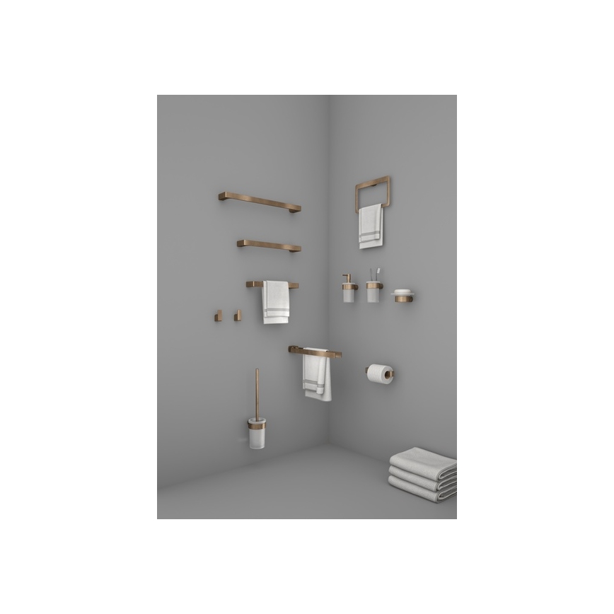 Gedy - Porte-serviettes mural PIRENEI 45 cm bronze