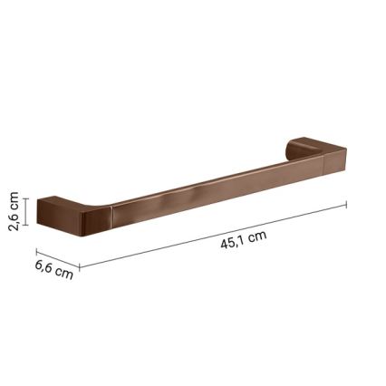 Gedy - Porte-serviettes mural PIRENEI 45 cm bronze