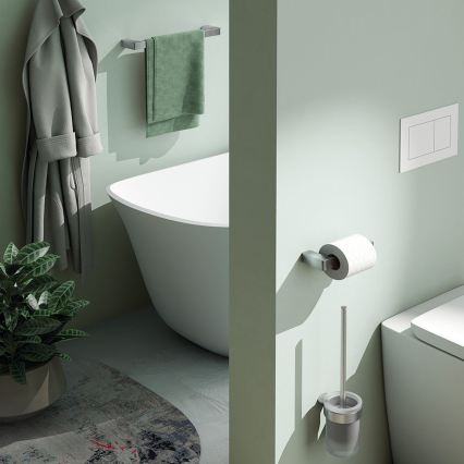 Gedy - Porte-serviettes mural PIRENEI 6,6x60 cm chromé brillant