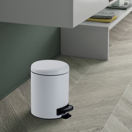 Gedy - Poubelle POTTY 3 l à fermeture douce blanche