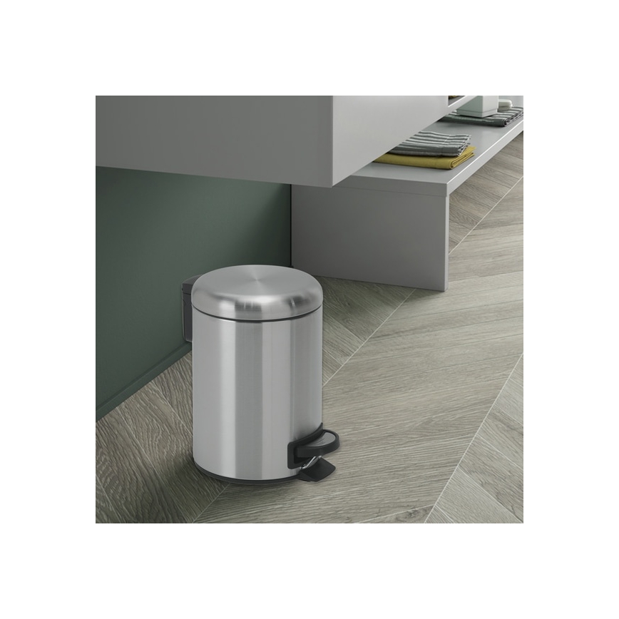Gedy - Poubelle POTTY 3 L à fermeture douce en inox