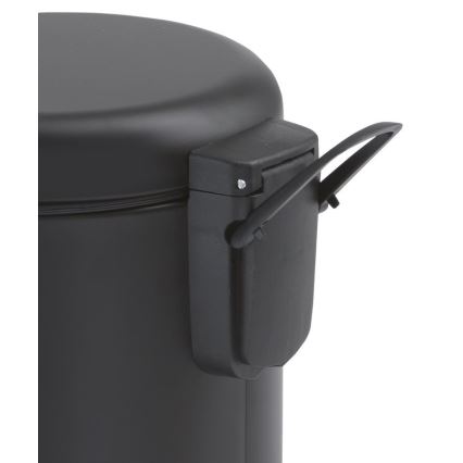 Gedy - Poubelle POTTY 3 L à fermeture douce, noire mate