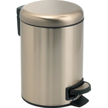 Gedy - Poubelle POTTY 5 l à fermeture amortie, dorée mate