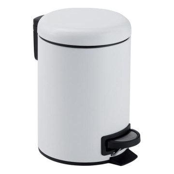 Gedy - Poubelle POTTY 5 L blanche à fermeture douce