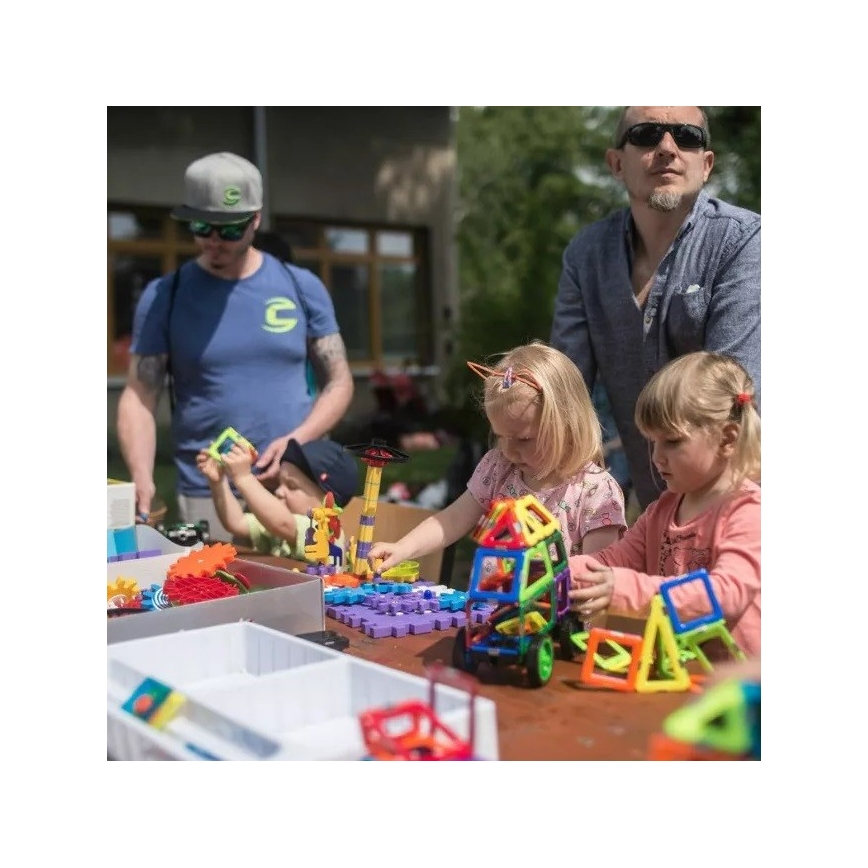 GeoSmart - Kit de construction magnétique 100 pce