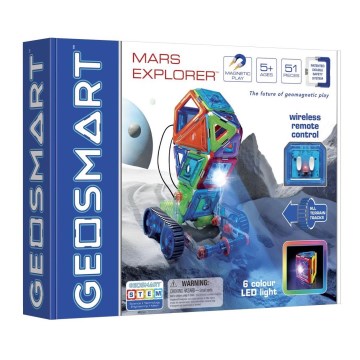 GeoSmart - Kit de construction magnétique Mars Explorer 51 pce
