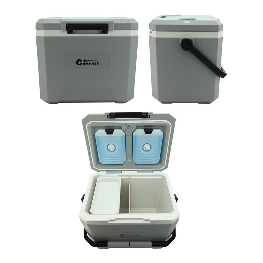 Glacière 16 l avec pack réfrigérant, gris