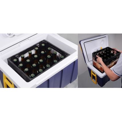 Glacière électrique mobile 60W/230/12V 50 l bleu/jaune