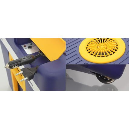 Glacière électrique mobile 60W/230/12V 50 l bleu/jaune