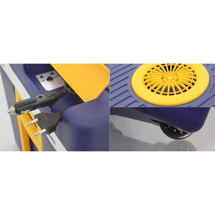 Glacière électrique mobile 60W/230/12V 50 l bleu/jaune