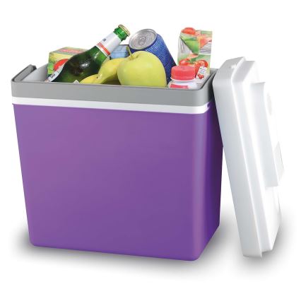 Glacière portative 23 l 55W/12V/230V violette/blanche